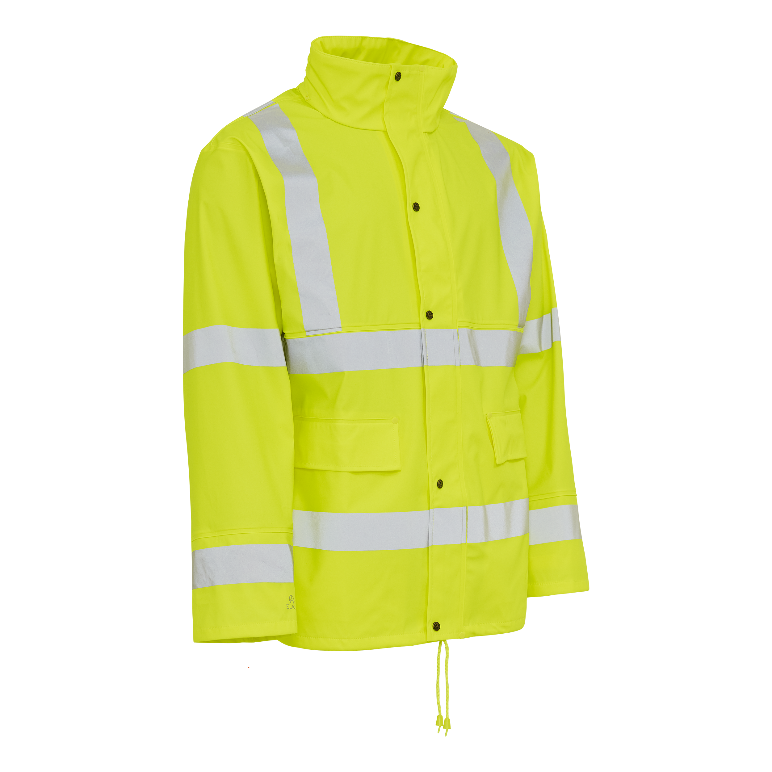 Dry Zone Visible PU Regnjakke Hi-Vis med refleksstriber - Billede 4